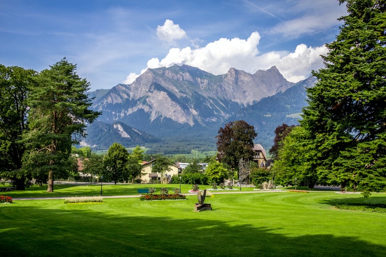 late summer swiss alps